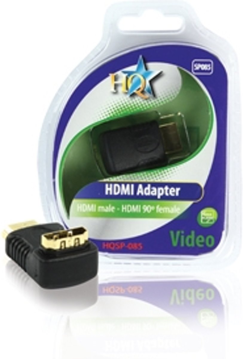 Adapter HDMI mannelijk - 90° vrouwelijk