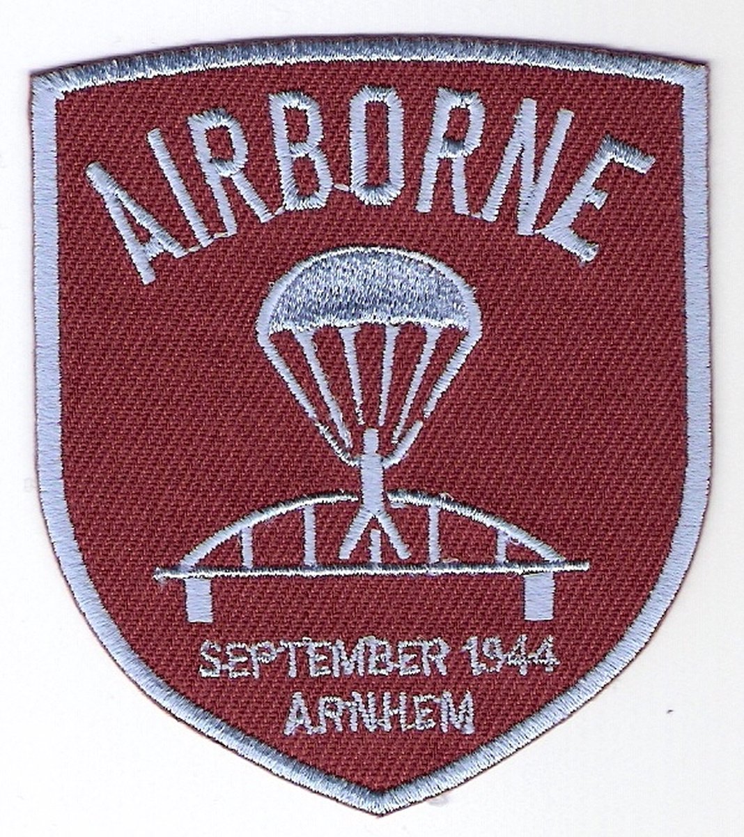 Airborne patch Brug schildvorm 8 cm