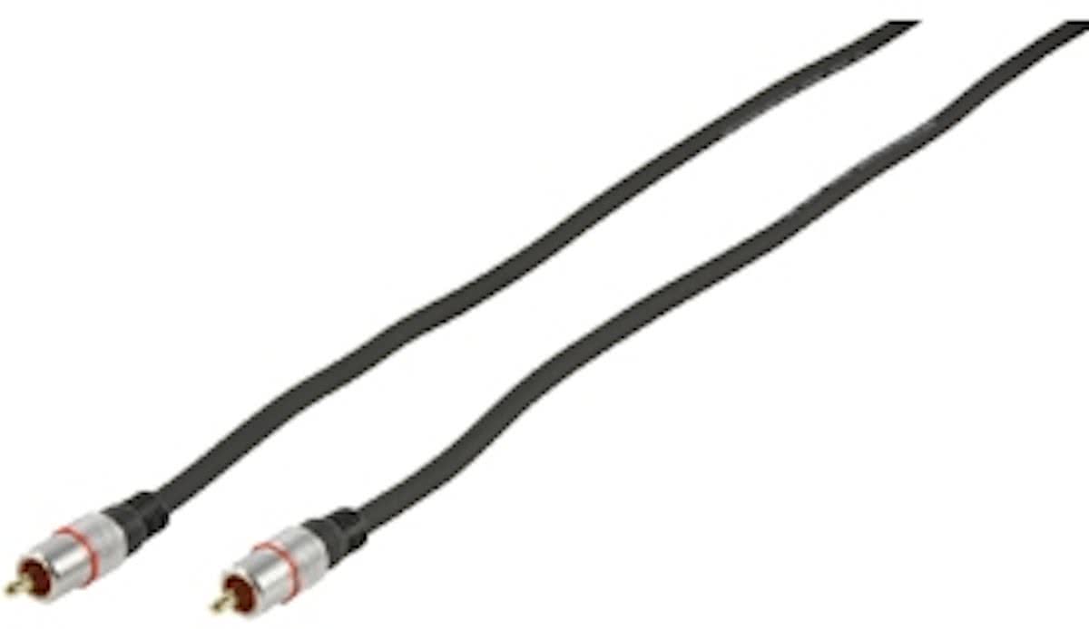 HQ 2.5m RCA M/M 2.5m RCA RCA Zwart audio kabel