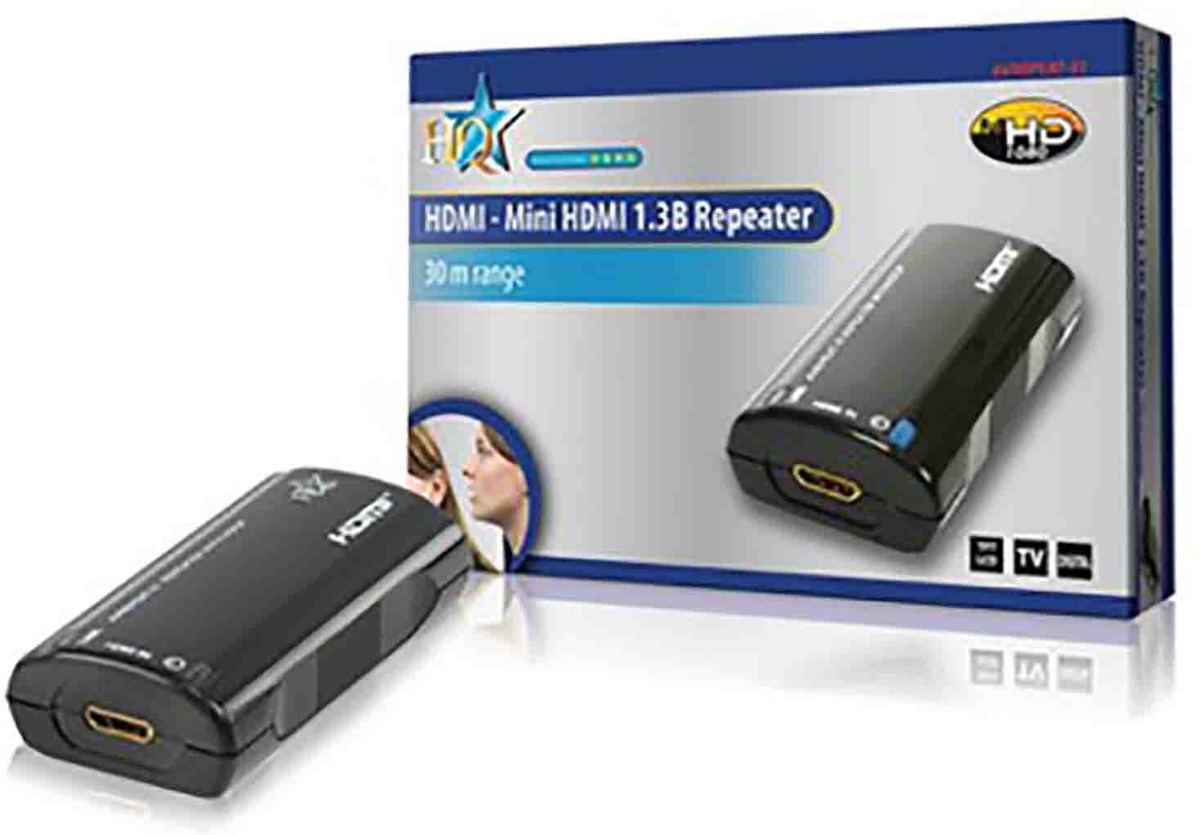 HQ HDMI - Mini HDMI 1.3B Repeater -30m