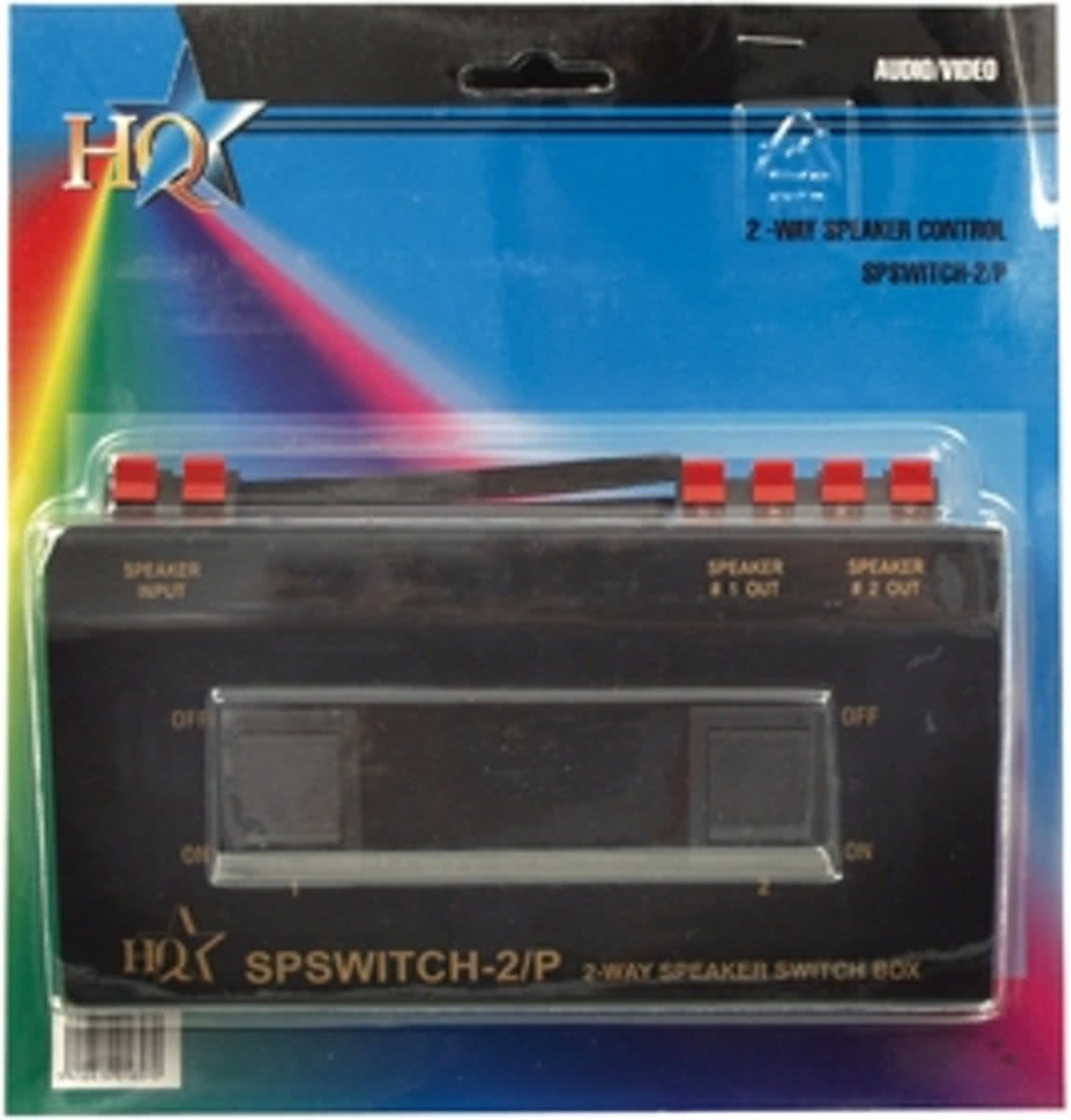 HQ SPSWITCH-2/P Zwart audioschakelaar