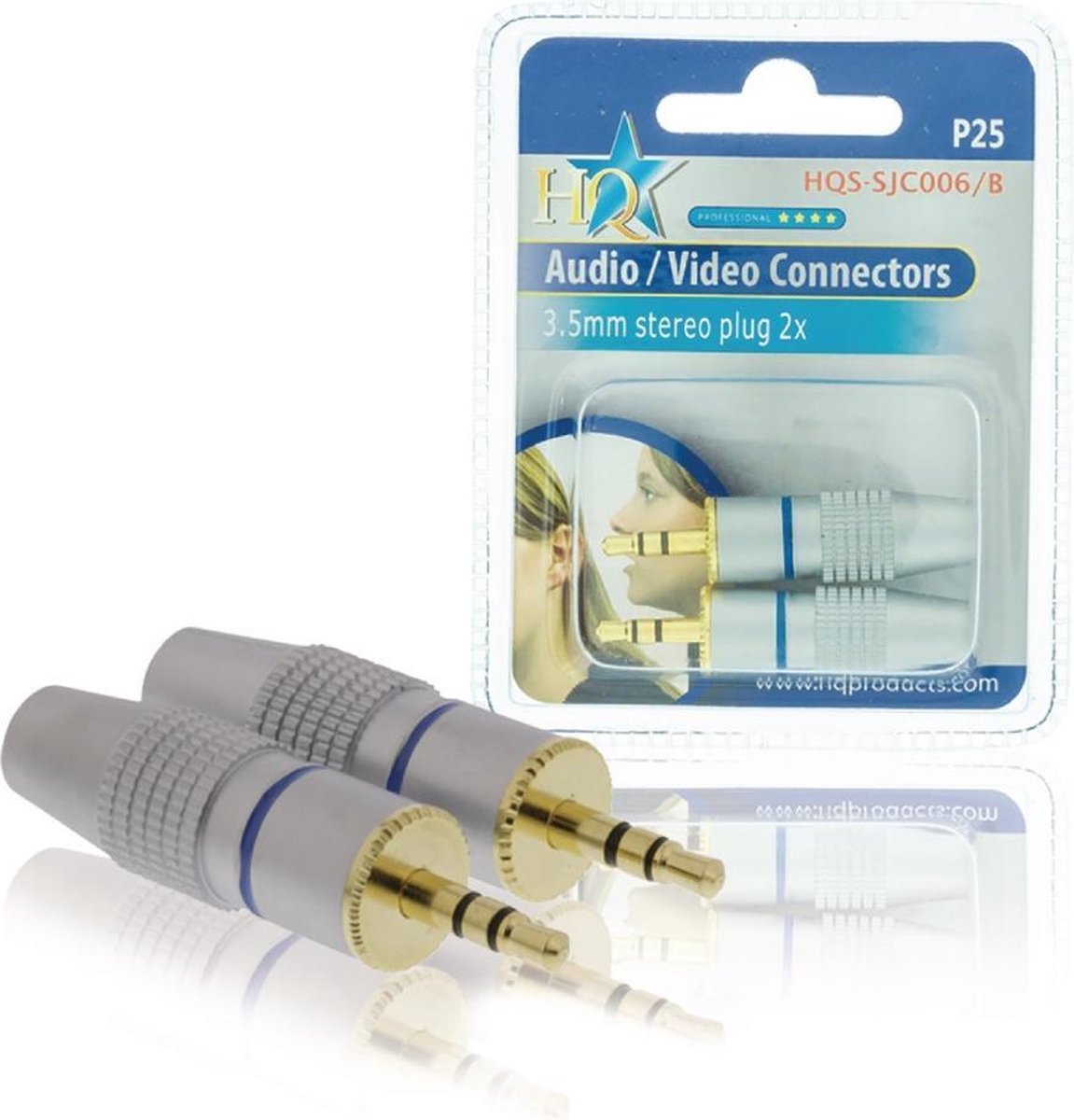 Hq Hqs-sjc006/b High End 3.5 mm Stereo Plug (2x)