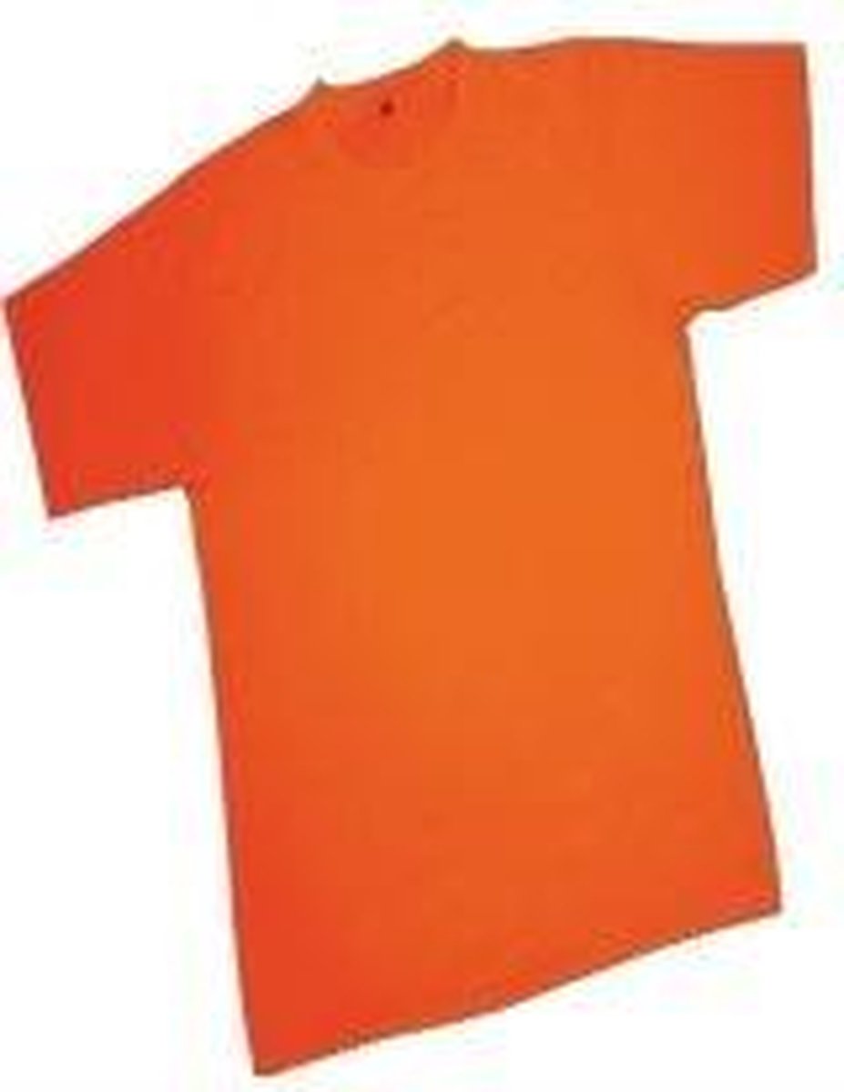 Kinder T-shirt oranje 128