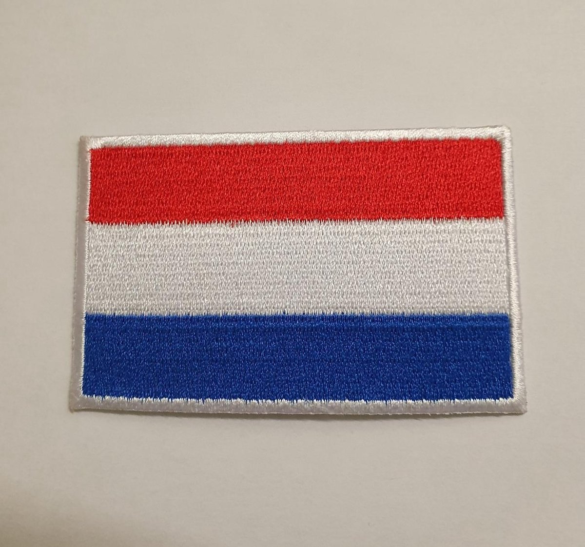 Nederlandse vlag patch 8,5 cm groot