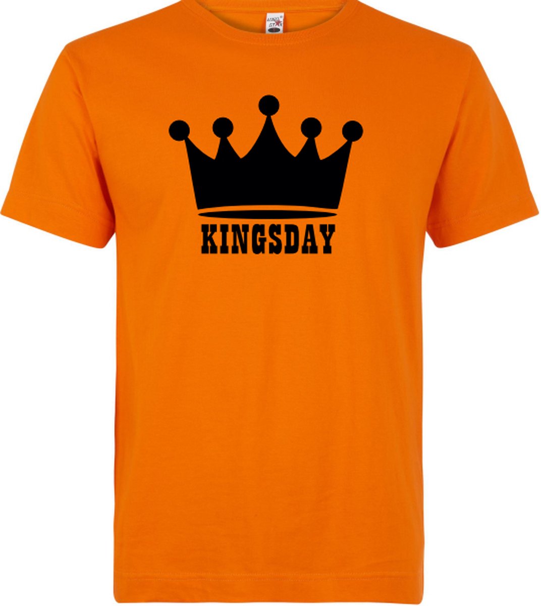 T-shirt oranje kingsday heren