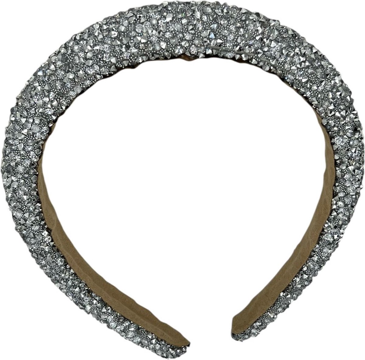 Diadeem - haarband - haaraccessoire - kinderen - volwassenen - kerst - feestdagen - chunky - glitters - glimmend - zilver