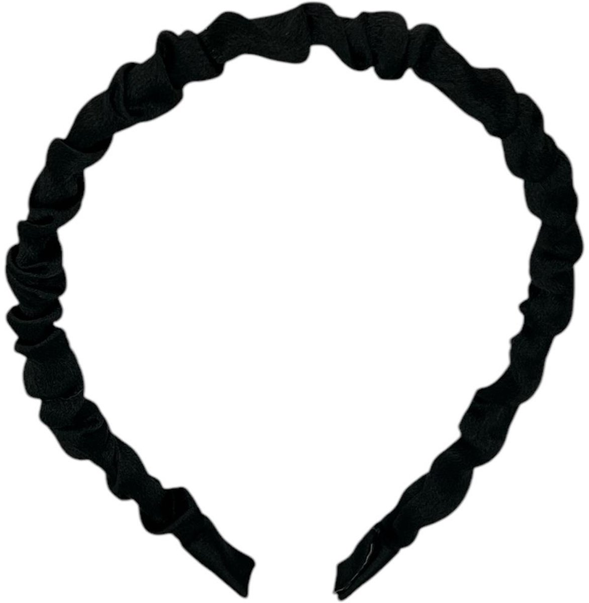 Diadeem - stof - haarband - zwart