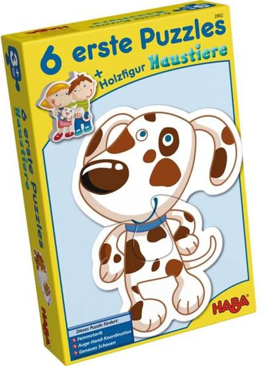 6 erste Puzzle - Haustiere (Duits) = Frans 3942