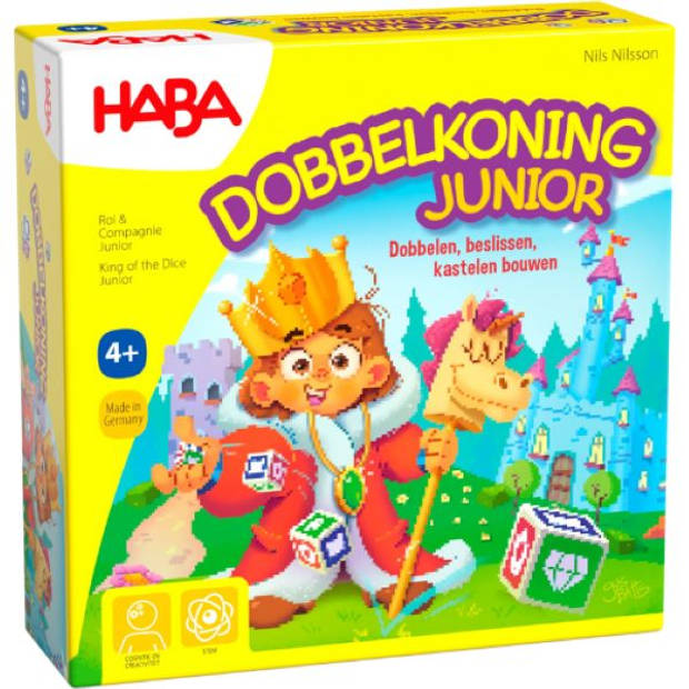 Haba !!! Spel - Dobbelkoning junior (Nederlands) = Duits 1307126001 - Frans 1307126003