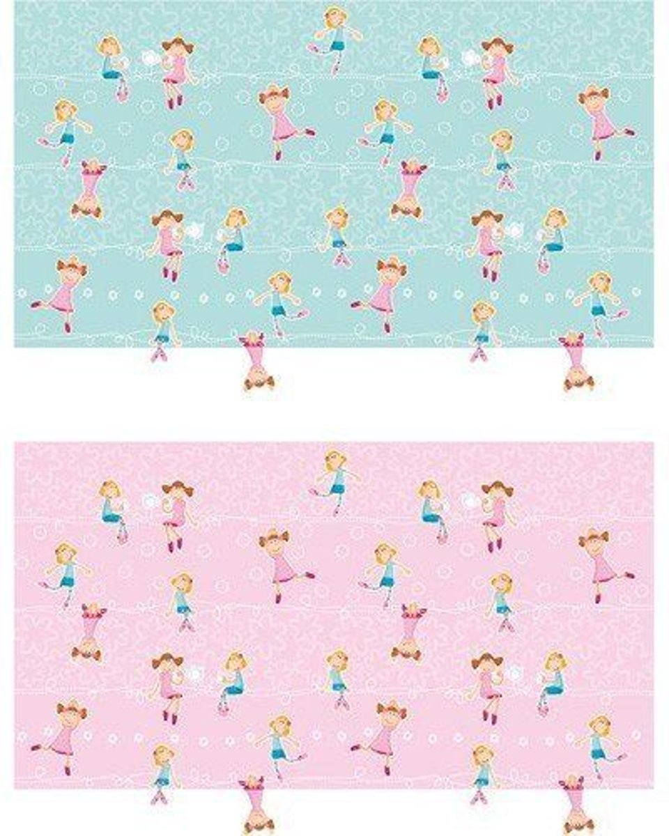 Haba - Cadeaupapier - Roze of blauw - Assortie - 70x200cm - 1 rol