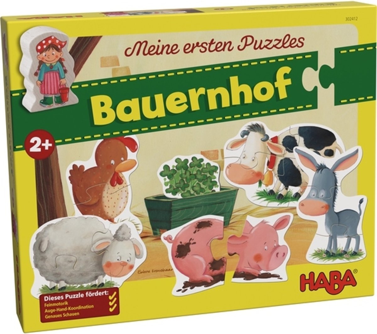 Haba - Mijn eerste puzzels - Boerderij - 2/3/4st.