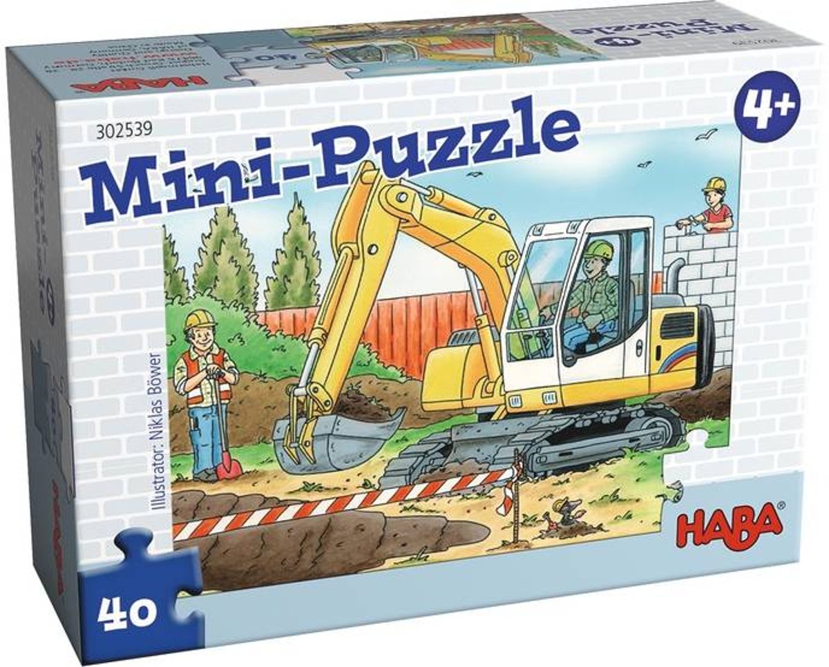 Haba - Minipuzzel - Bouwplaats