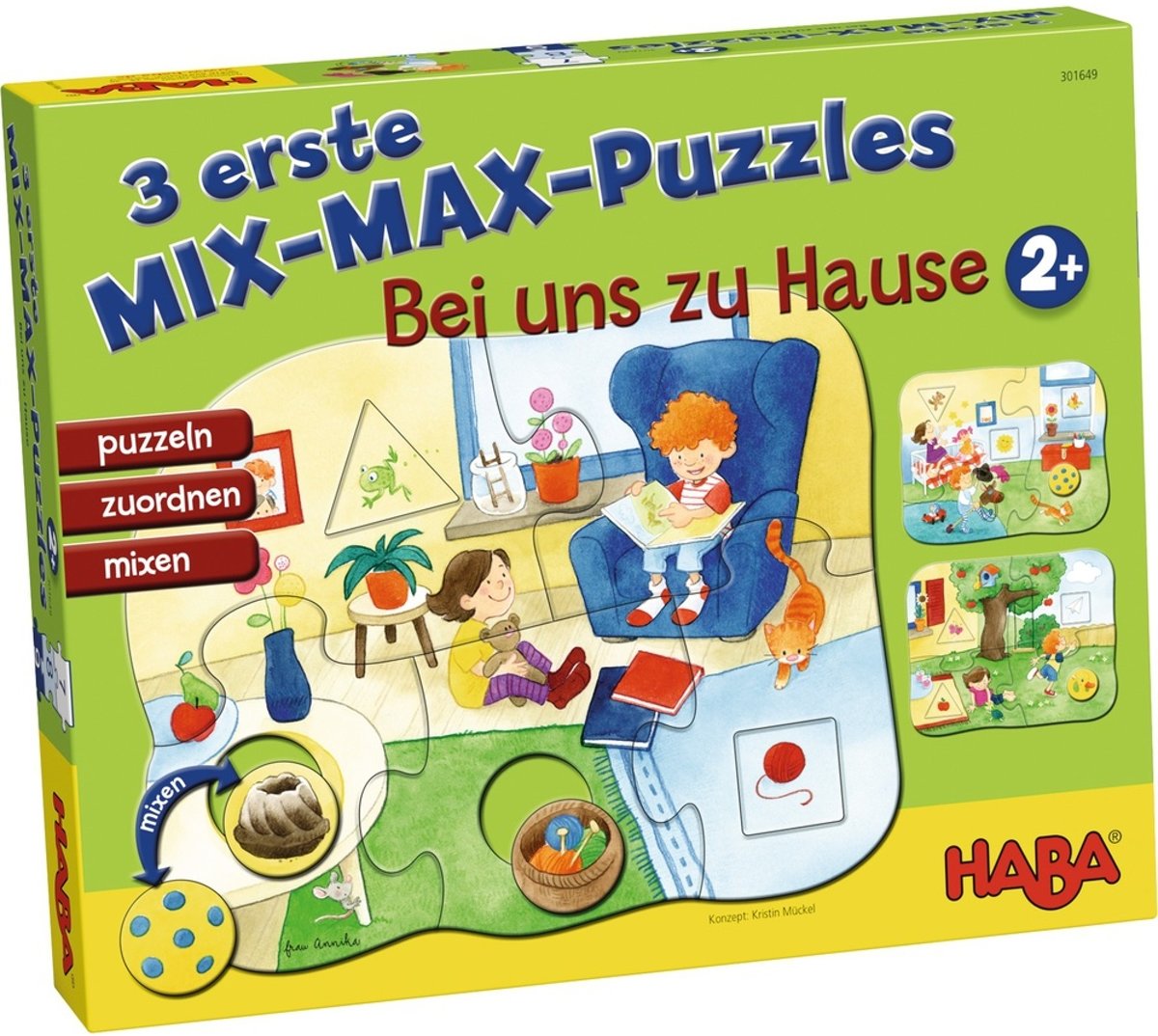 Haba Mix-max-kinderpuzzels In Huis 4-delig De