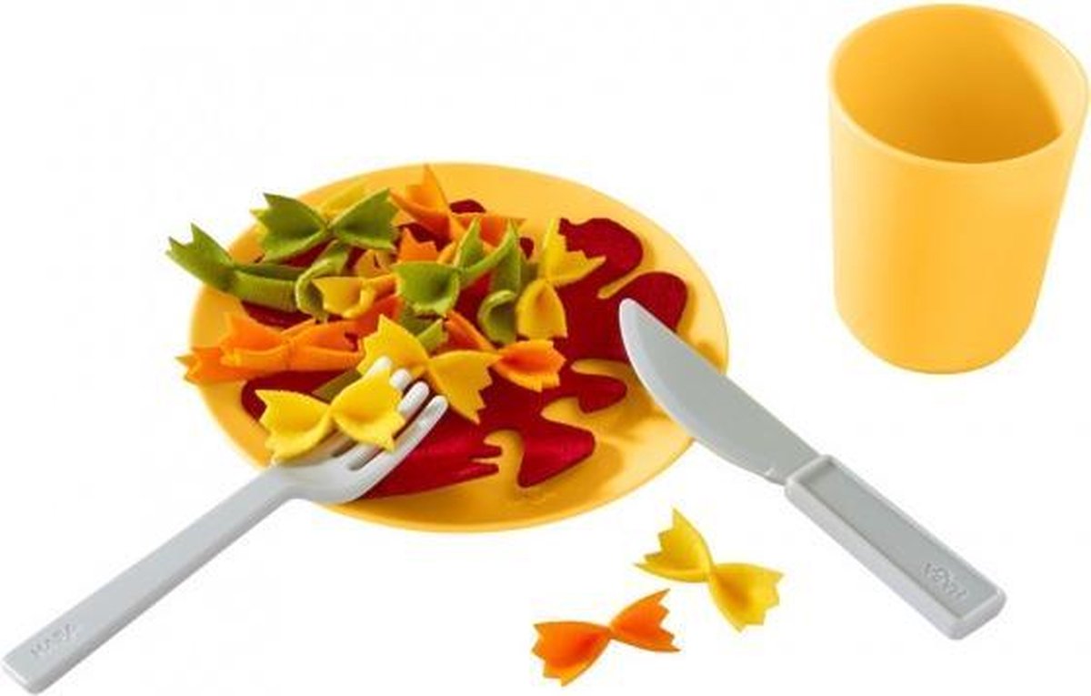 Haba Servies Lunchset Pastapan Junior 12 Cm Geel