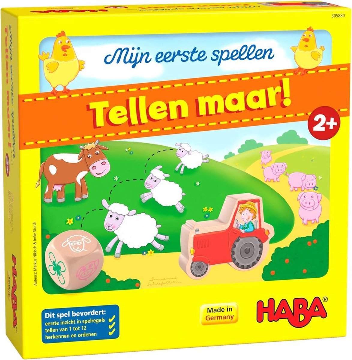   Spel Mijn Eerste Spellen Tellen Maar Nl Karton/hout 33-delig