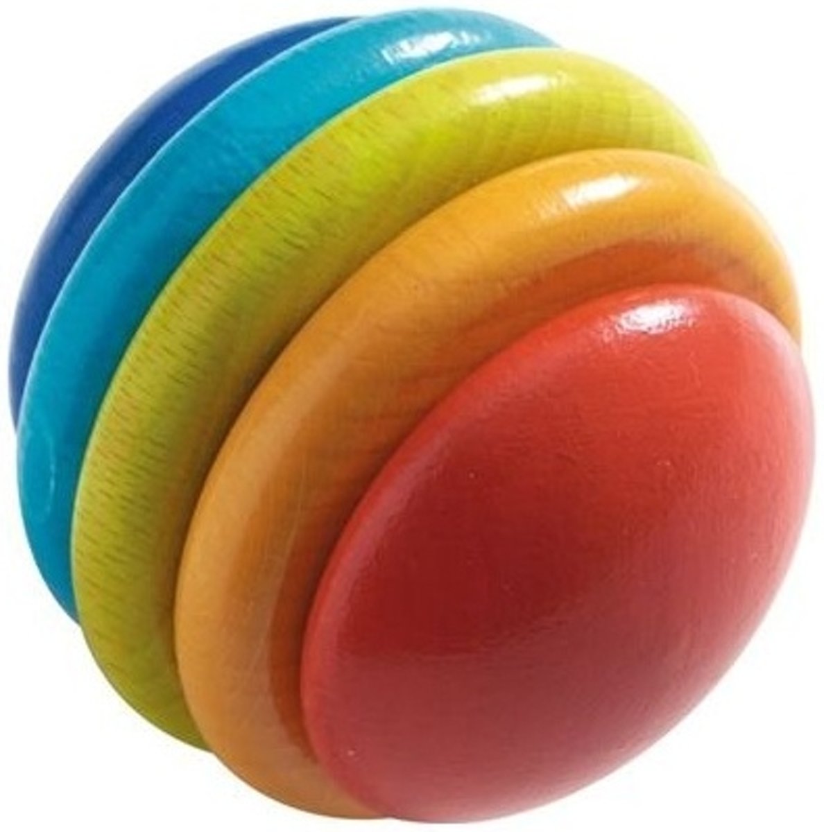 Haba Vormenpuzzel Regenboogbol 6 Cm 5-delig