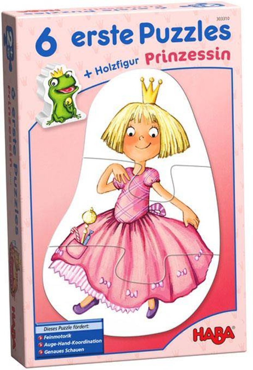 Haba legpuzzel 6 eerste puzzels Prinses