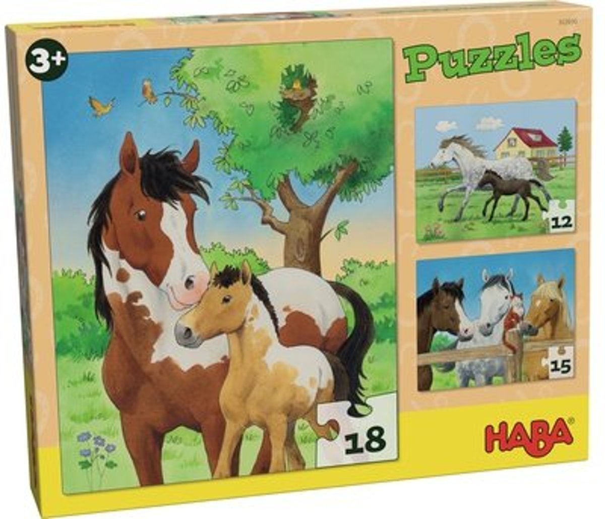 Puzzles Pferde. 3 Motive