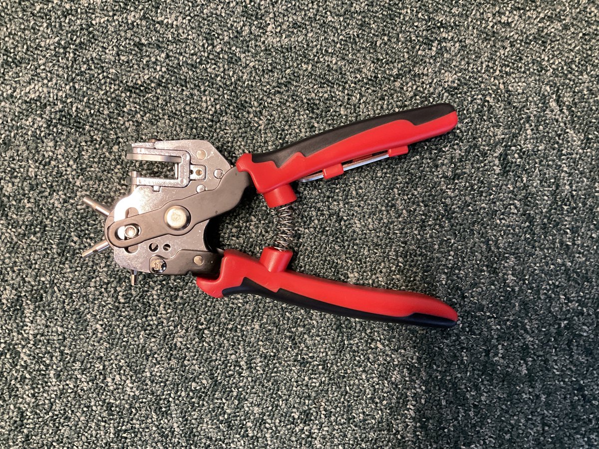 Professionele Gaatjestang voor riem - Hydraulisch gevoel - Ponstang - Revolvertang