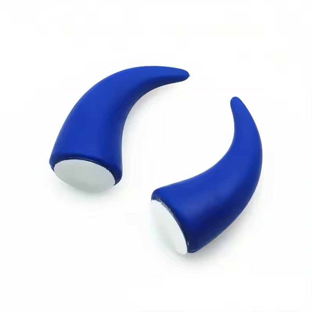 Duivel hoorntjes - Sticker - Helm - 2 Stuks - Donker Blauw