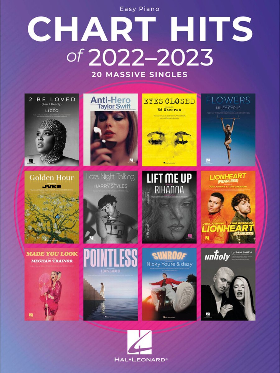 Hal Leonard Chart Hits of 2022-2023 Easy Piano - Songboek