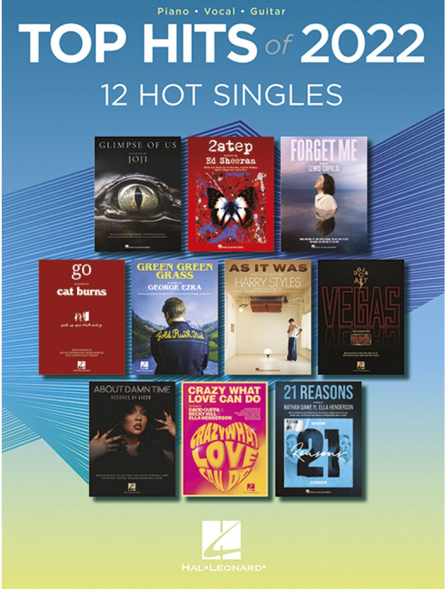 Hal Leonard Top Hits of 2022 - Diverse songbooks