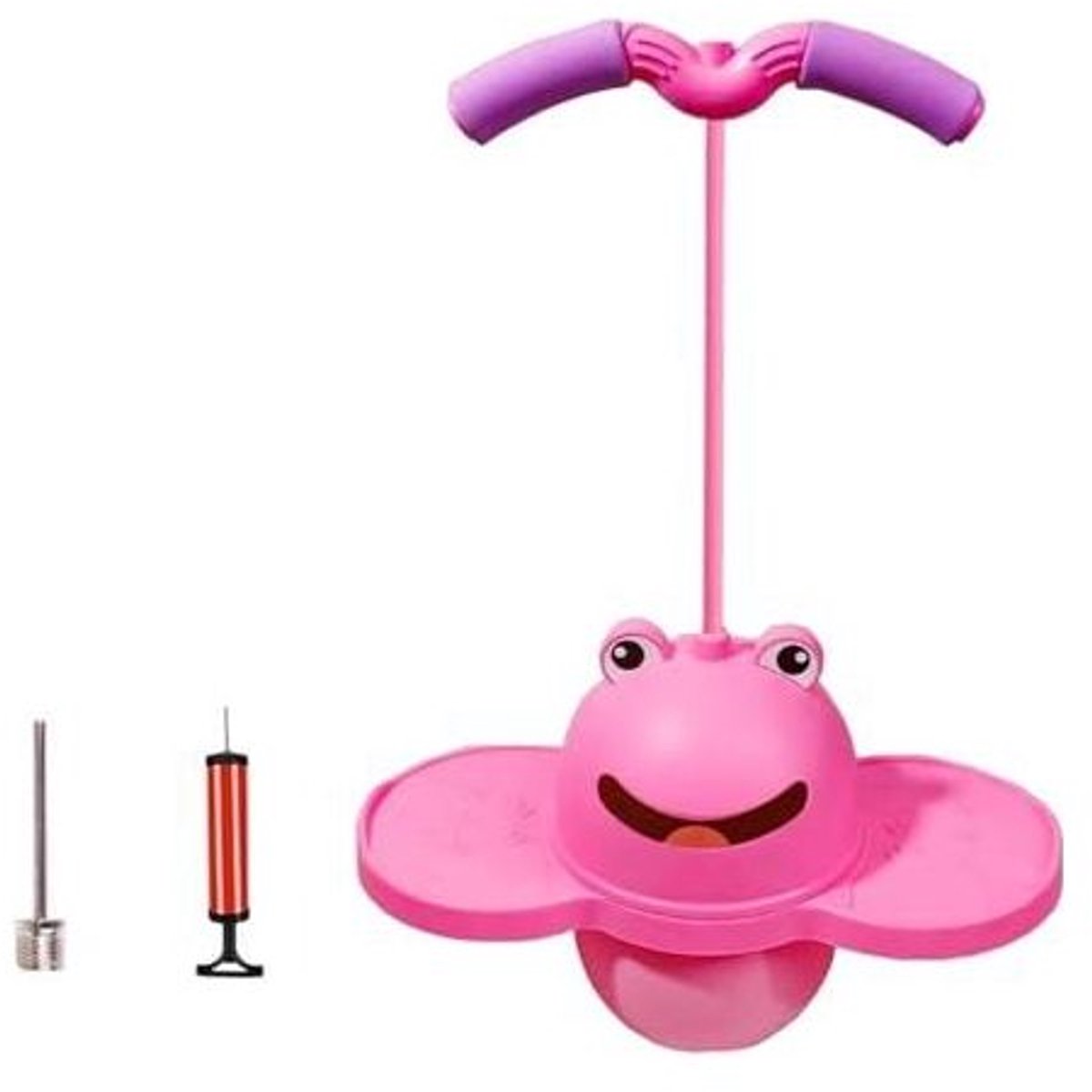 Pogo Bal Roos - Balancerende Huppelstok - Springbal - Duurzaam en Veilig - Verbeter Balans en Coördinatie