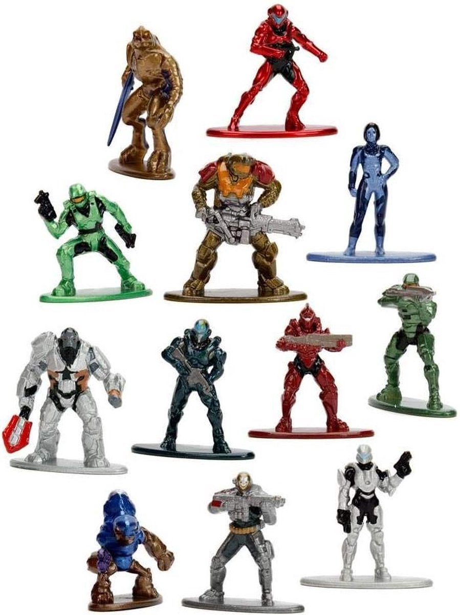 Nano - Metalfigs - Die cast metal - Halo - Wave 1 - 12 Figuren