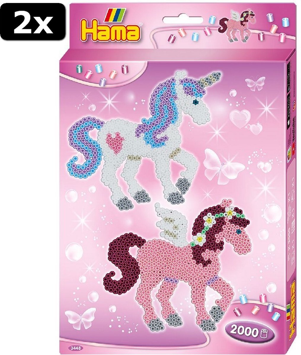 2x Hama Toys Hama Fantasy Horses 2000 Strijkkralen