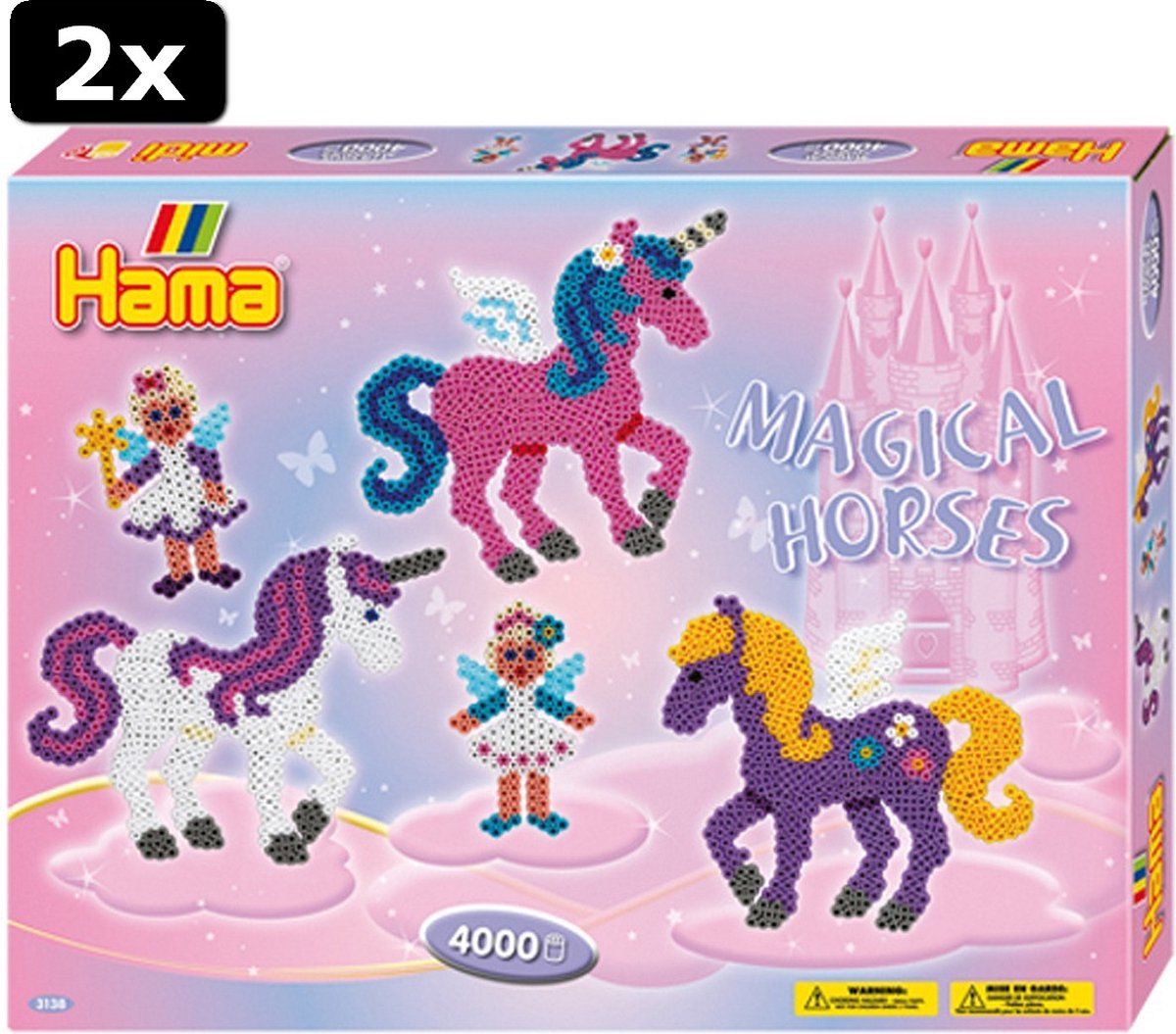 2x Hama Magical Horses Strijkkralen 4000stukjes