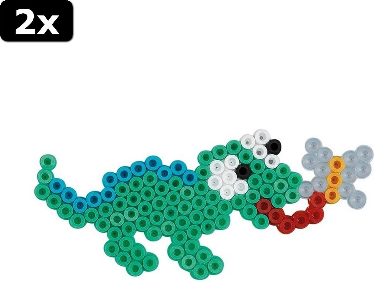 2x Hama Strijkkralen Dieren Maken Set 2000 Stuks