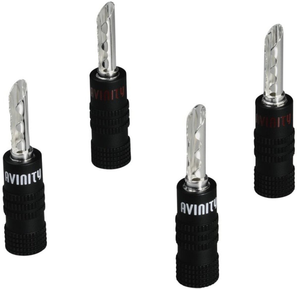 Avinity - Avinity Banaanstekker Tube Verzilverd 4 Set High Performance Series - Altijd Garantie