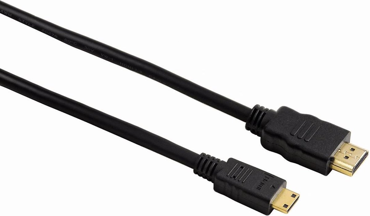 Hama - 1.4 High Speed HDMI naar Mini HDMI - 0,5 m - Zwart