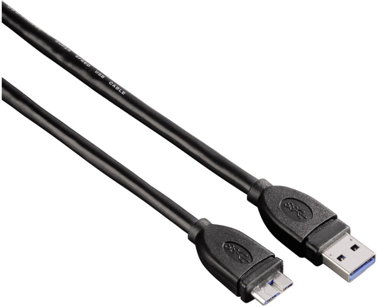 Hama - Hama USB 3.0 KABEL A-MICRO B 1,8M - Altijd Garantie