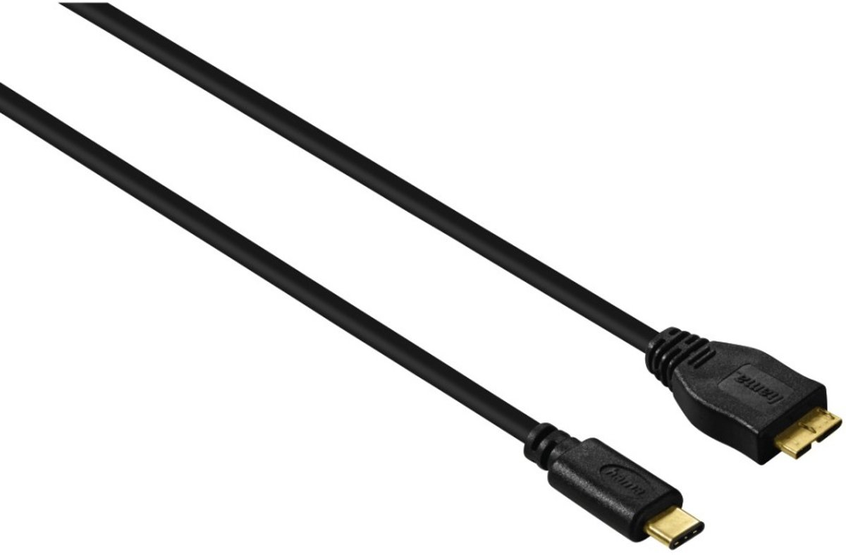 Hama - Hama USB-C-kabel USB 3.1 Gen 1 USB-C-stekker – Micro-USB-st. 5 Gbit/s 0,75 M - Altijd Garantie