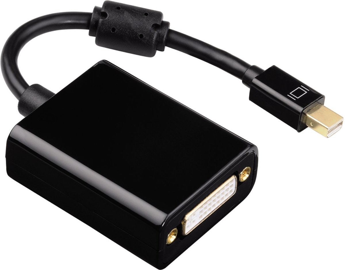 Hama 00053769 kabeladapter/verloopstukje Mini DisplayPort DVI V1.2 Zwart