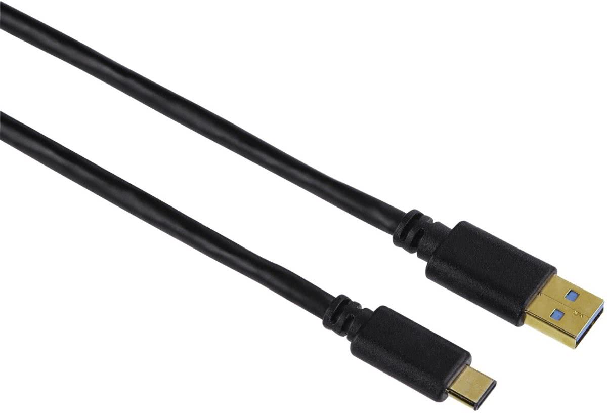 Hama 00135735 0.75m USB A USB C Mannelijk Mannelijk Zwart USB-kabel