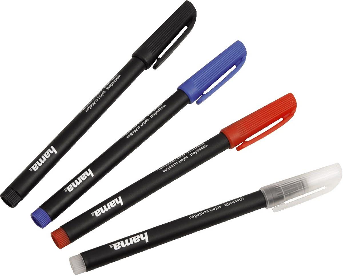 Hama 04751197 CD/DVD-marker - 4 stuks