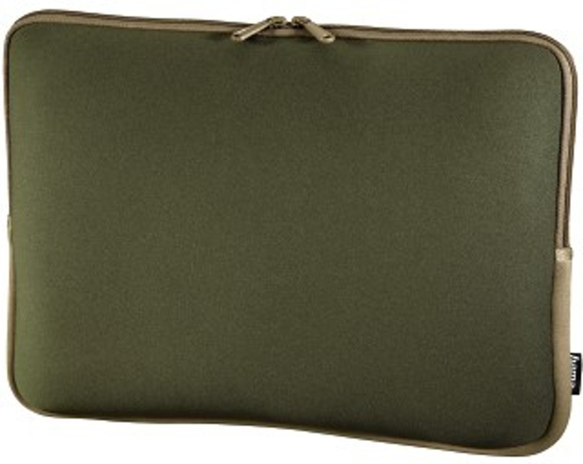 Hama 101964 Neopreen Notebook Sleeve 15.6 inch - Groen / Bruin