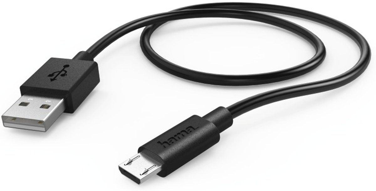 Hama 178328 USB-kabel 0,6 m USB A Micro-USB B Mannelijk Zwart