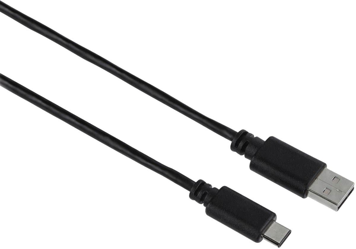 Hama 1m, USB2.0-C/USB2.0-A 1m USB A USB C Mannelijk Mannelijk Zwart USB-kabel