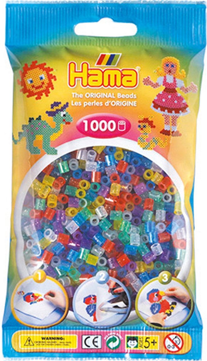 Hama 2670054 Strijkkralen 1000 Stuks Glitter