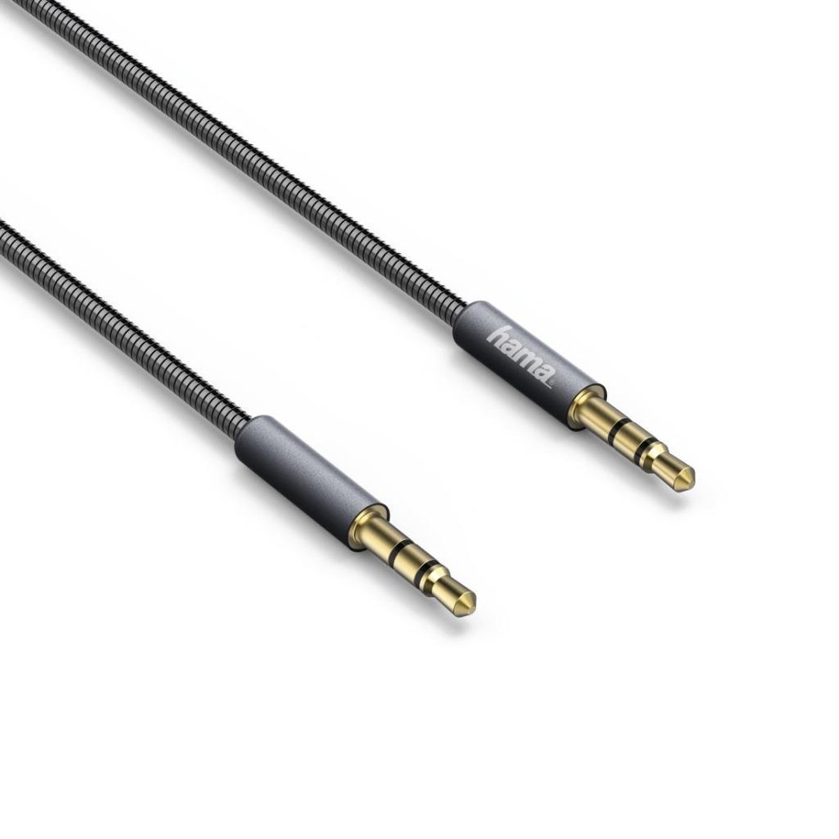 Hama 3,5-mm Audio-jack-kabel Elite Metaal Verguld Antraciet 0,75 M