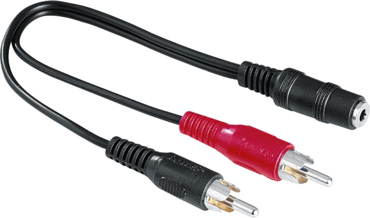 Hama Audio Adapter 2 RCA M - jack 3.5 F