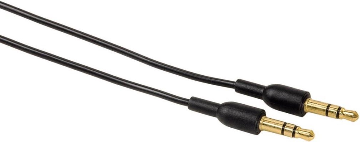 Hama Audio Kabel 3.5mm Jack Plug - 3.5mm Jack Plug Stereo,0.5m Zwart