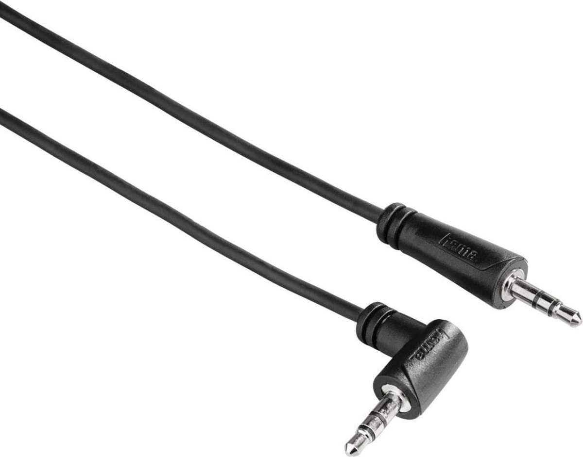 Hama Audiokabel 3,5 Jack 90° - 3,5 Jack Stereo 0,5m 1 Ster