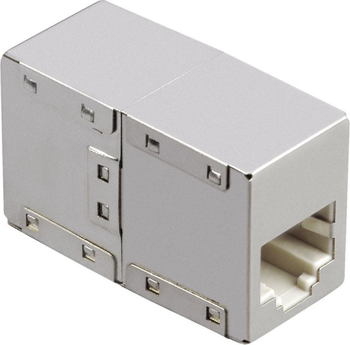 Hama CAT-6-netwerkadapter 2x Modulaire 8p8c (RJ45)-koppeling Metalen Behuizing