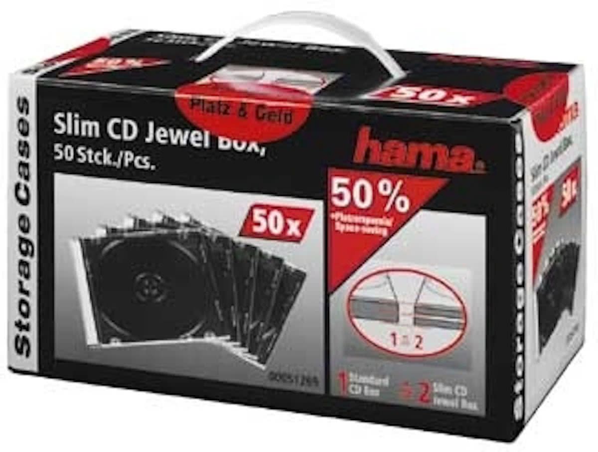 Hama Cd Slim Box - 50 stuks