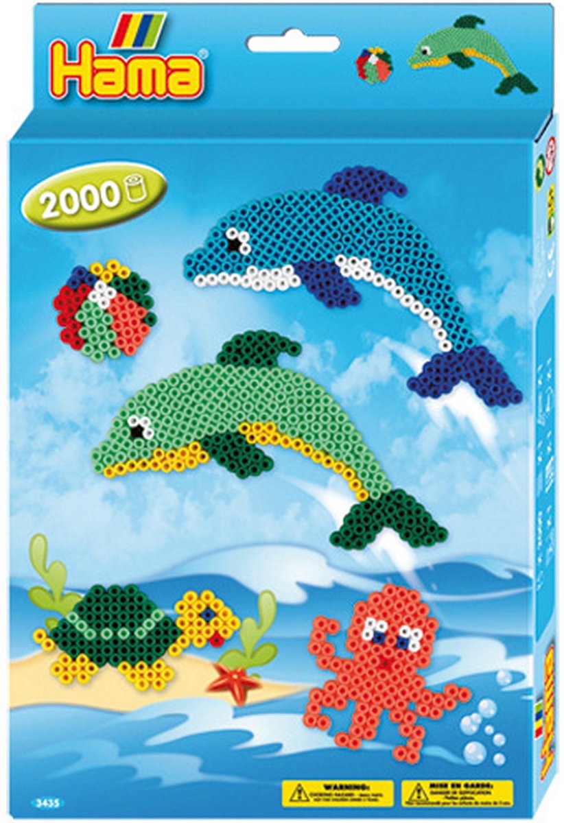 Hama Dolphins Strijkkralen 2000 stuks