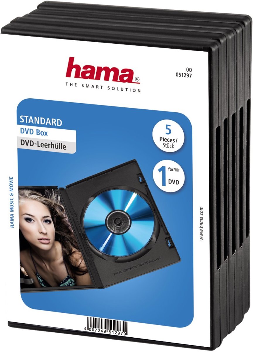 Hama Dvd Doos - 5 stuks / Zwart